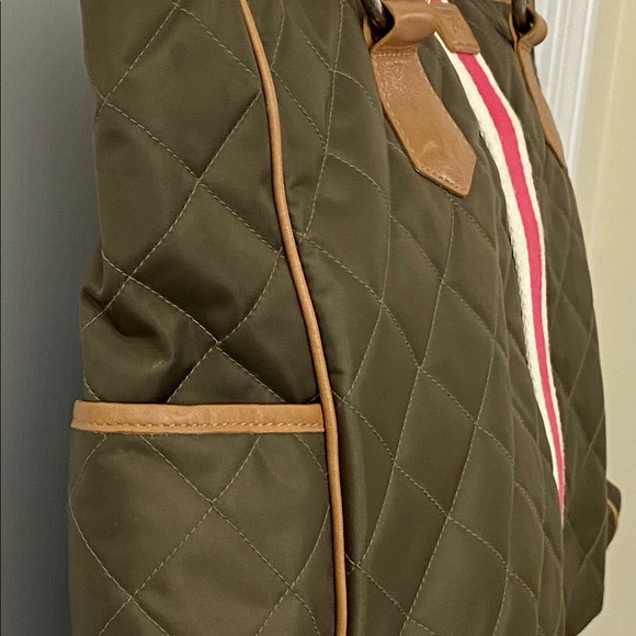 POUT Designer Baby Diaper Bag Quilted Large Brown - Picture 6 of 16